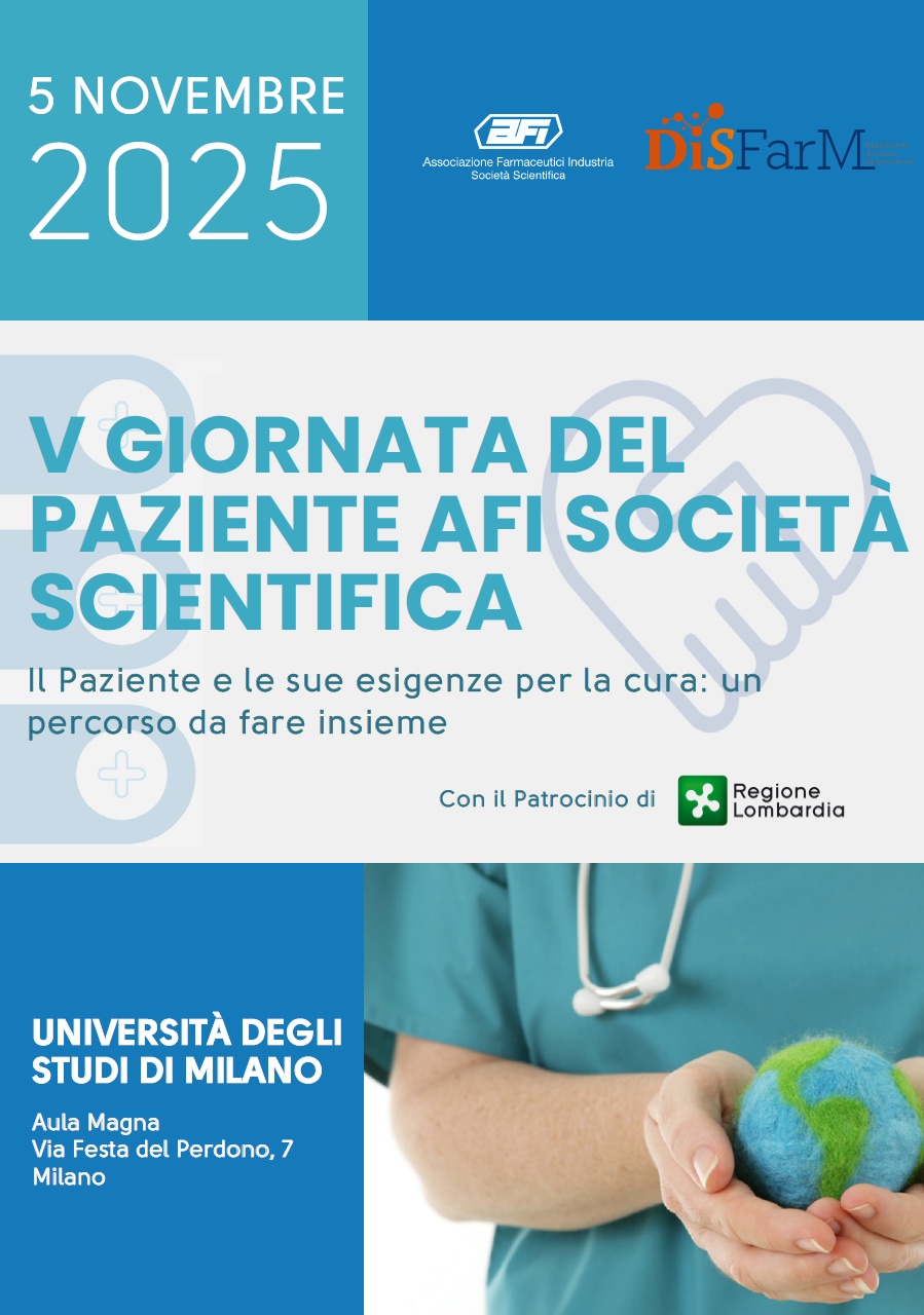 V Giornata del paziente AFI Società Scientifica - Il paziente e le sue esigenze per la cura: un percorso da fare insieme